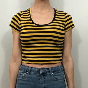 Forever 21 M stripe crop.